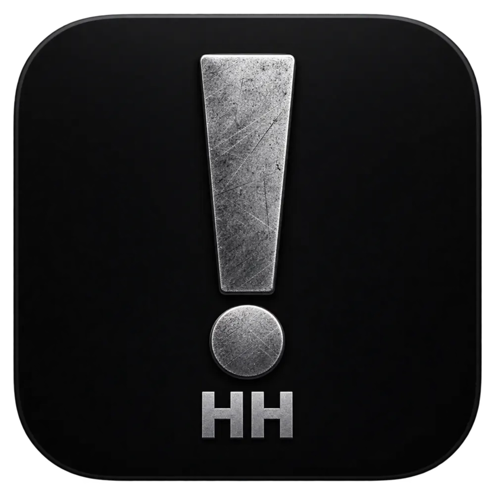 Icon app dấu chấm than HH