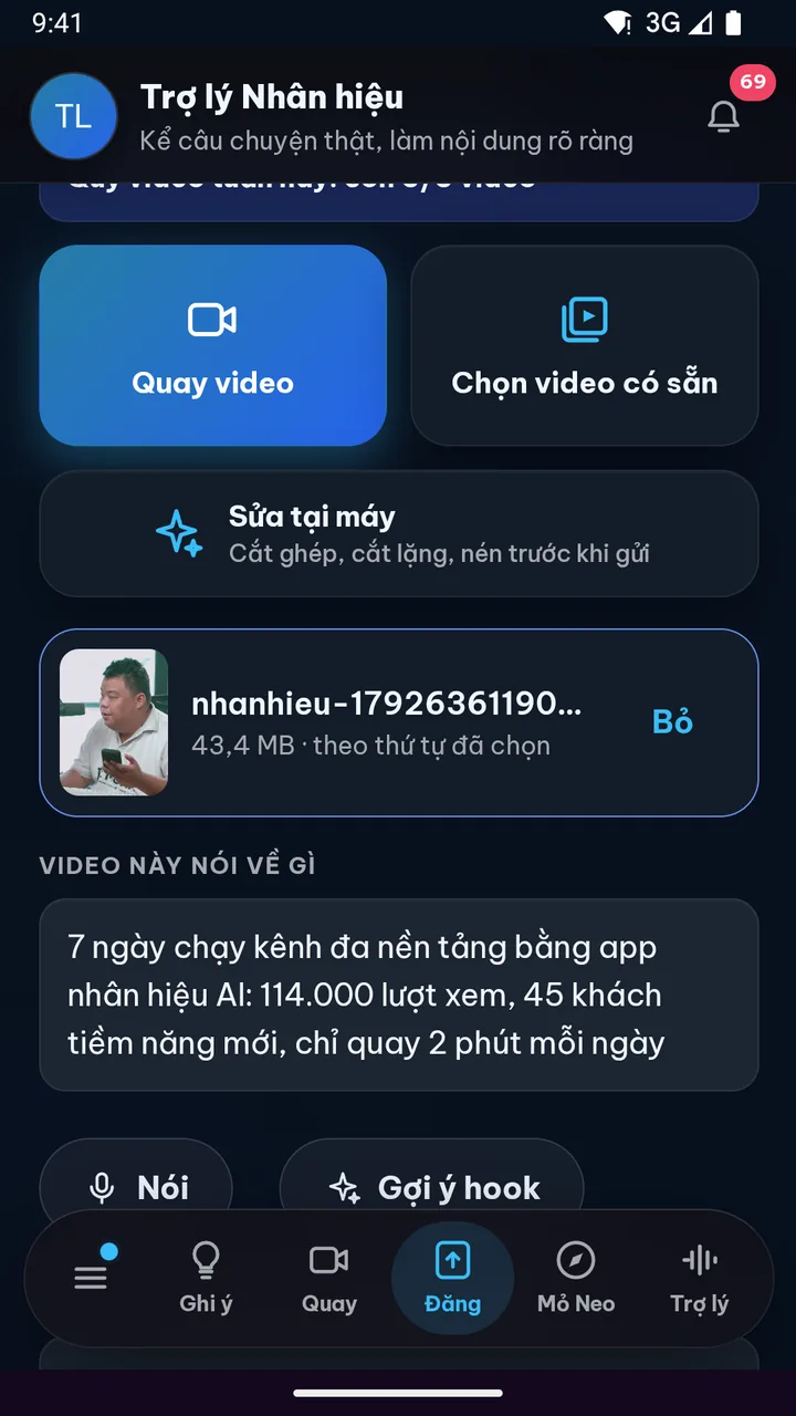 Ảnh thật minh hoạ Nén thông minh trước khi gửi