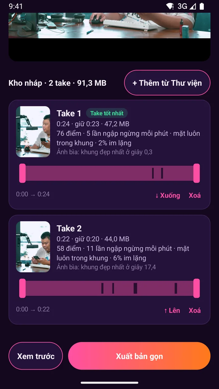 Ảnh thật minh hoạ Tự chọn ảnh bìa đẹp và chấm lần quay tốt nhất