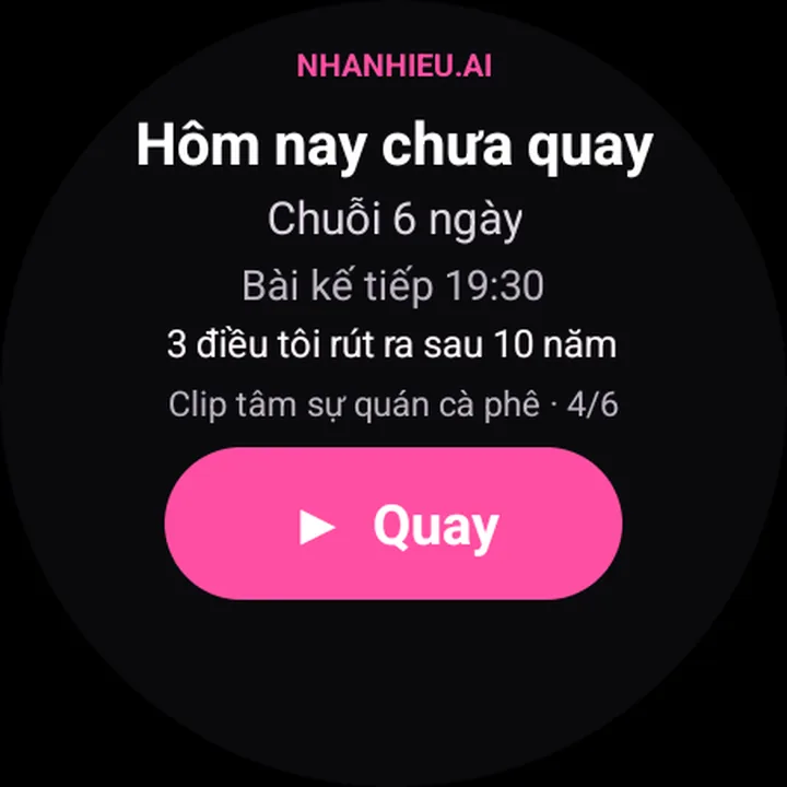 Ảnh thật minh hoạ Galaxy Watch: hôm nay đã quay chưa, nút quay ngay trên đồng hồ