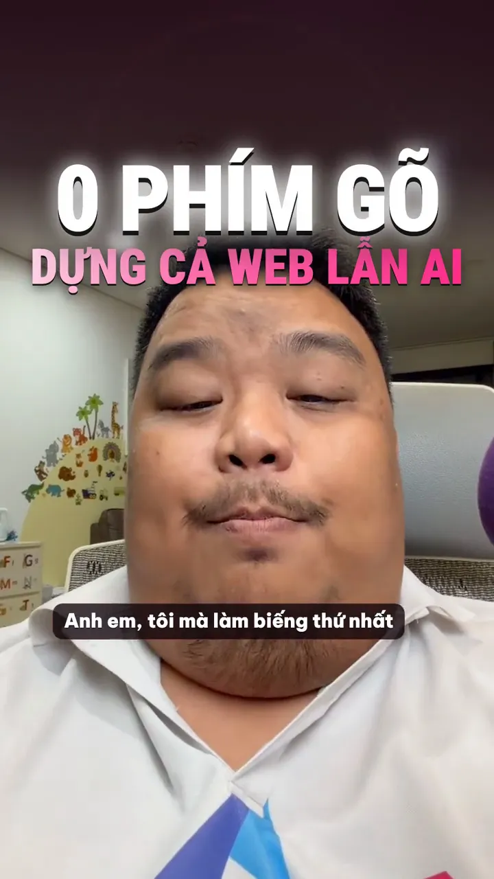 Dựng web mới không gõ một phím nào