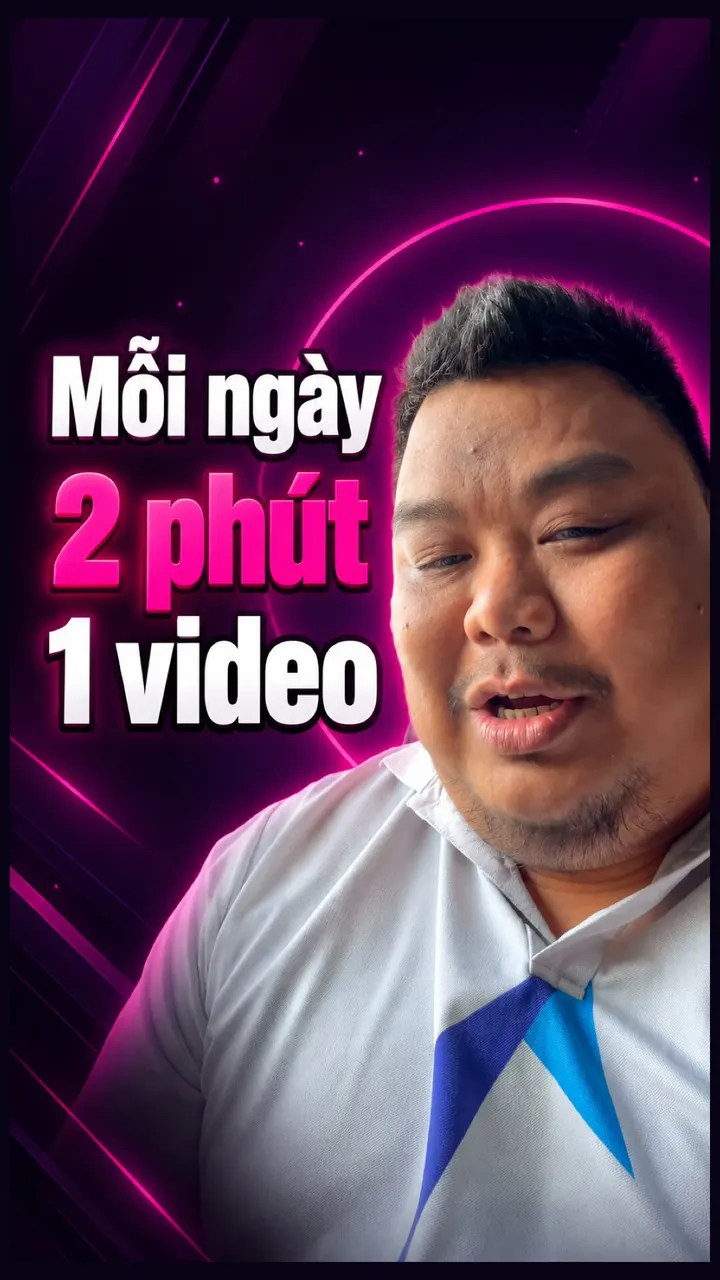 Teleprompter quay trong app, lịch 2 phút mỗi ngày do Video tính năng trình bày
